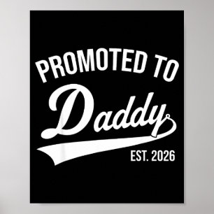Funny 1st Time Dad Est 2026 New Dad New First Fath Poster