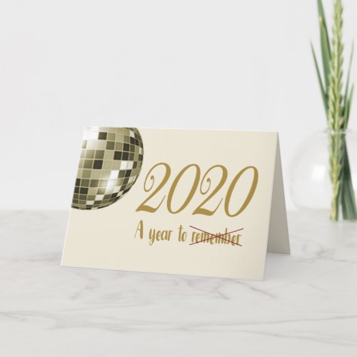 Funny 2020 a Year to Remember New Year Holiday Card