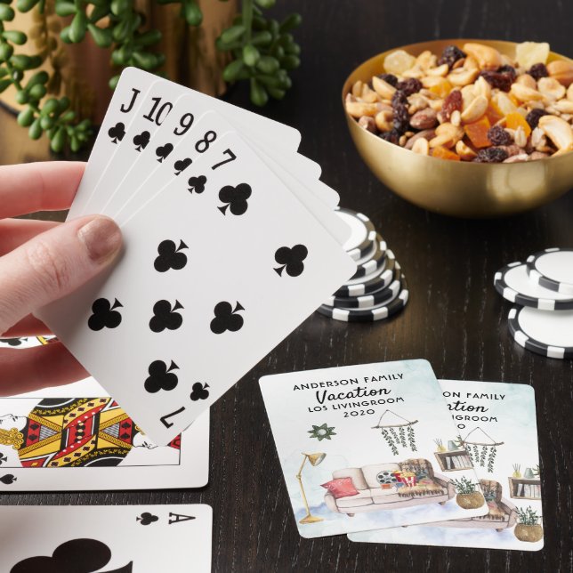 Funny 2020 Quarantine | Living Room Vacation Poker Cards (In Situ)