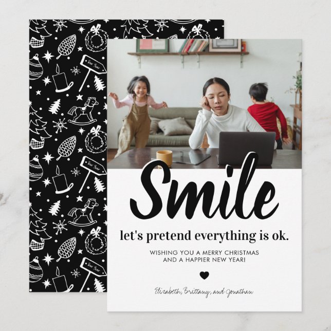 Funny 2021 Christmas Holiday Card (Front/Back)