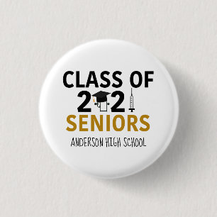 Funny 2021 Graduation Pandemic Humor Senior Button