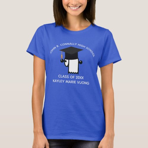 Funny 2021 Graduation Toilet Paper Pandemic Senior T_Shirt
