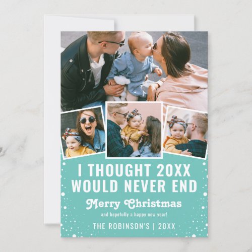 Funny 2021 Photo Collage Christmas Holiday Card