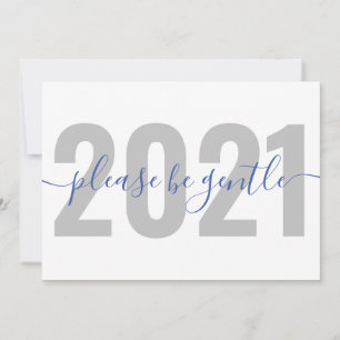 Funny 2021 Please be gentle New Years Holiday Card
