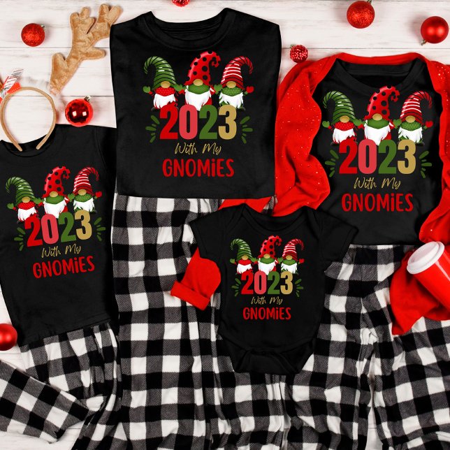 Funny  2023  New Year With My Gnomies Group T-Shirt (Creator Uploaded)