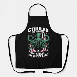 Funny 2024 Elections Cthulhu For President Apron