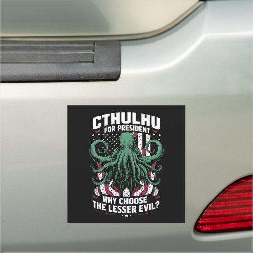 Funny 2024 Elections Cthulhu For President Car Magnet