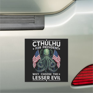 Funny 2024 Elections Cthulhu For President  Car Magnet