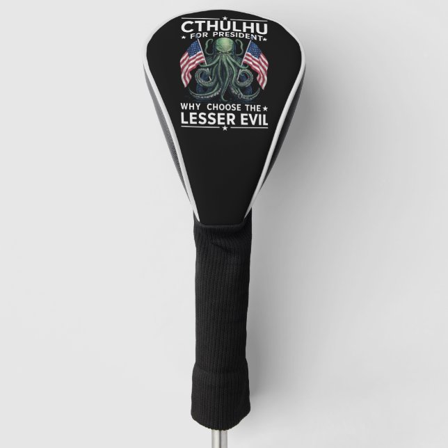 Funny 2024 Elections Cthulhu For President  Golf Head Cover (Front)