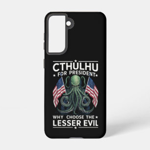 Funny 2024 Elections Cthulhu For President Samsung Galaxy S21 Case