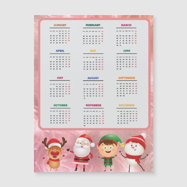 Funny 2025 Calendars Santa, Snowman, Reindeer (Front)