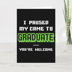 Funny 2025 Gamer Graduate Graduation Card