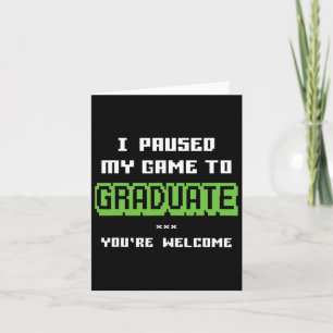 Funny 2025 Gamer Graduate Graduation  Card