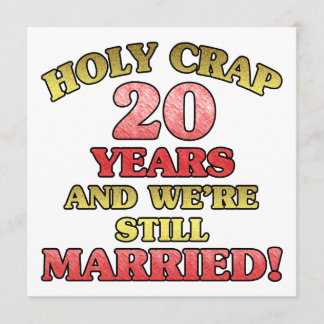 Funny 20th Anniversary Card