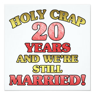Funny 20th Anniversary Card