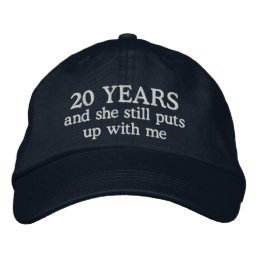 Funny 20th Anniversary Mens Hat Gift Cap
