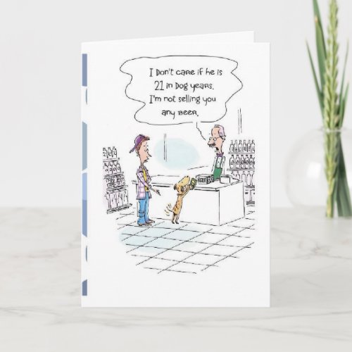 Funny 21st Birthday Card Card