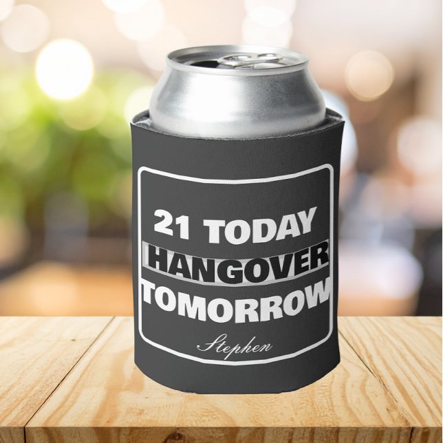 Funny 21th birthday drinking can cooler (Creator Uploaded)
