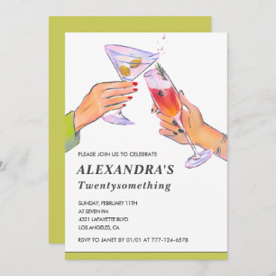 Funny 22nd birthday Party invitations Cocktail