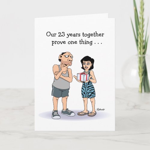 Funny 23rd Anniversary Card