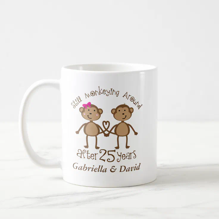 Funny 25th Wedding Anniversary His Hers Mugs | Zazzle Funny 25th Wedding Anniversary His Hers Mugs | Zazzle