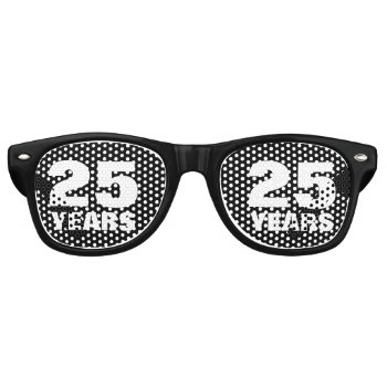 Funny 25th Wedding Anniversary Party Shades by logotees at Zazzle