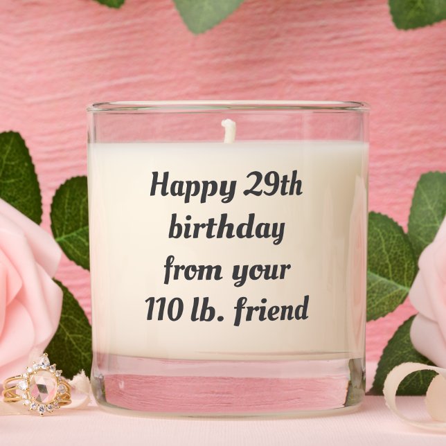 Funny 29th Birthday Candle for Best Friend (Funny 29th Birthday Candle for Best Friend - Personalized Friendship Gift)