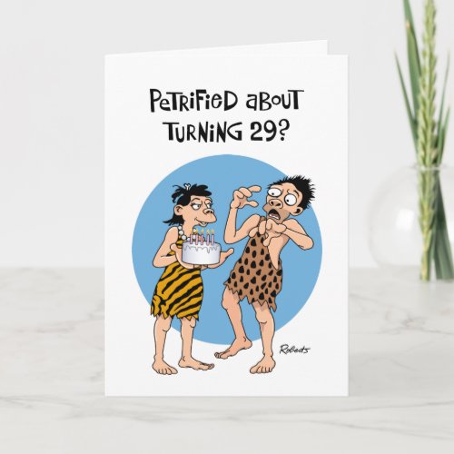 Funny 29th Birthday Card