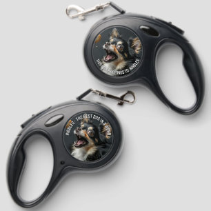 Funny 2 sided Customizable   Retractable Pet Leash