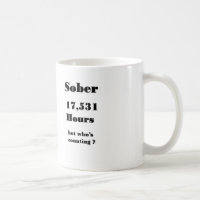 funny 2 year sober anniversary mug.