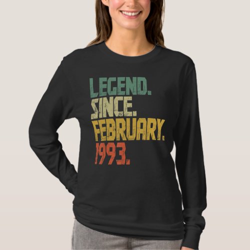 Funny 30 Years old Shirt_ Vintage Legend Since Feb T_Shirt