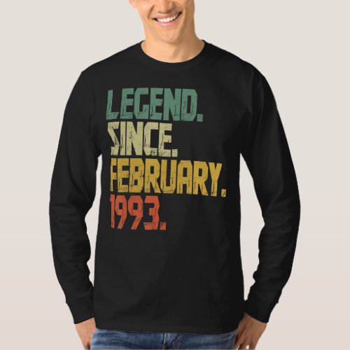 Funny 30 Years old Shirt_ Vintage Legend Since Feb T_Shirt