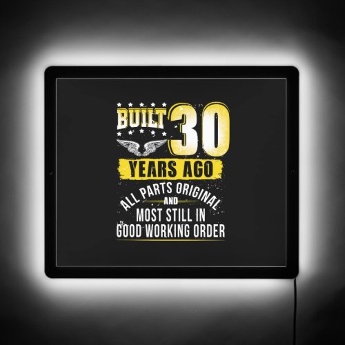Funny 30th Birthday B_Day Gift Saying Age 30 Year  LED Sign