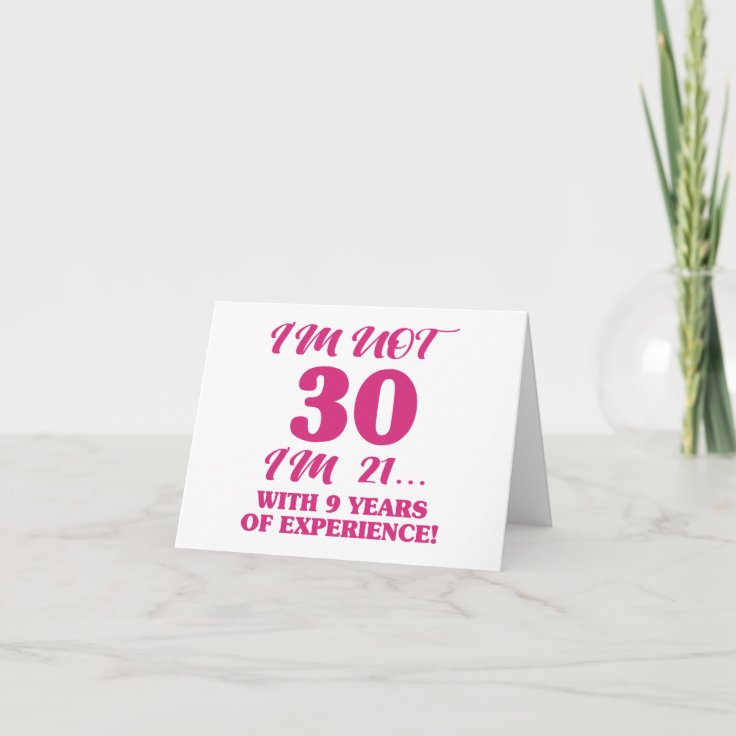 Funny 30th Birthday Card | Zazzle