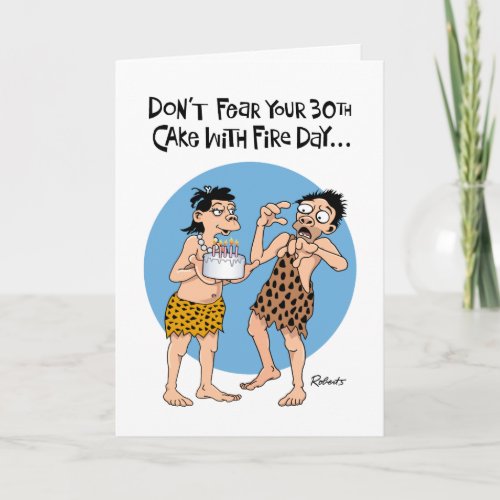 Funny 30th Birthday Card