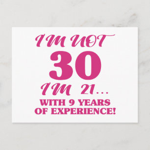 Funny 30th Birthday Postcard