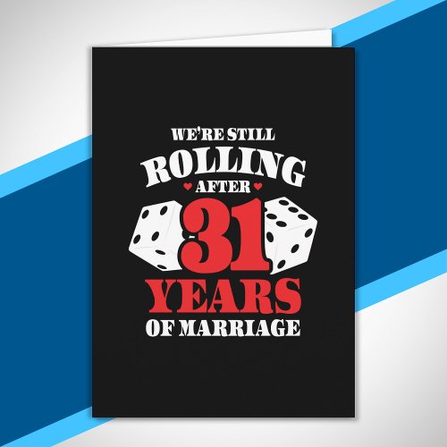 Funny 31st Anniversary Couples Married 31 Years Card