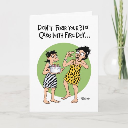 Funny 31st Birthday Card