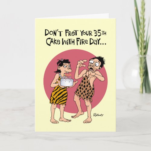 Funny 35th Birthday Card