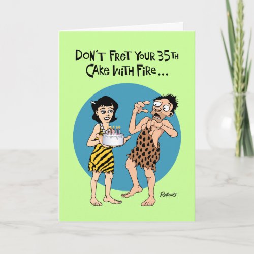 Funny 35th Birthday Card