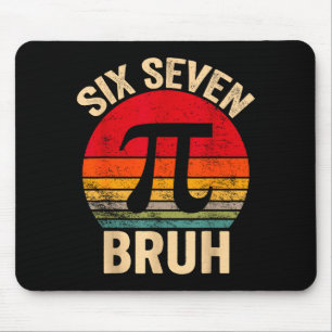 Funny 3.14 67 6 7 meme design cute math nerd gen z mouse pad