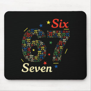Funny 3.14 67 6 7 meme design cute math nerd gen z mouse pad