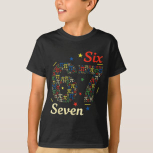 Funny 3.14 67 6 7 meme design cute math nerd gen z T-Shirt