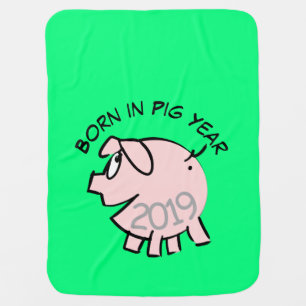 Funny 3 Cartoon Pink Pig Baby Choose color B B Baby Blanket
