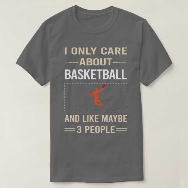 Funny 3 People Basketball  T-Shirt (Design Front)