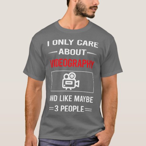 Funny 3 People Videography Videographer T_Shirt