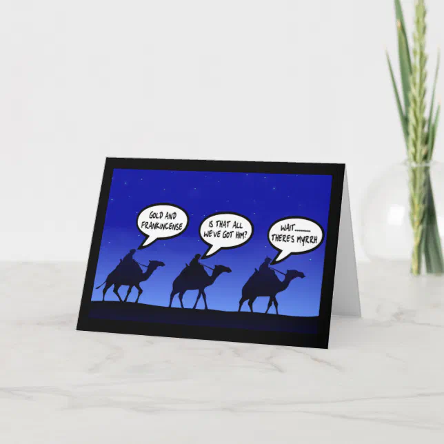 Funny 3 Wise Men Christmas Holiday Card Zazzle