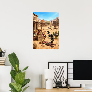 Funny 3D Anthropomorphic Mexican Chihuahua Poster