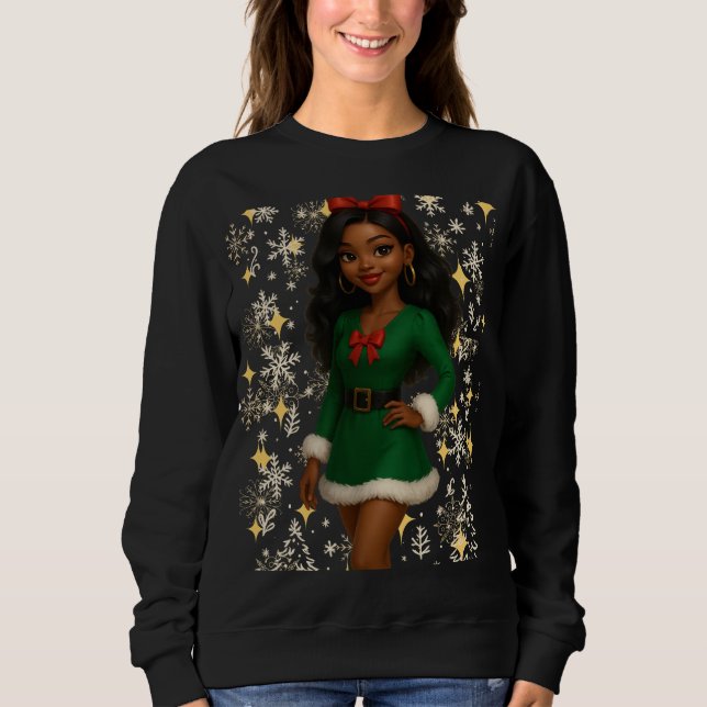 Funny 3D Cartoon Ugly Christmas Sweatshirt  (Front)