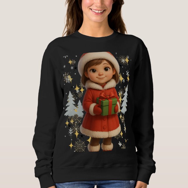 Funny 3D Cartoon Ugly Christmas Sweatshirt  (Front)